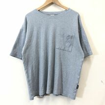 A2267-F-N◆ AVIREX アヴィレックス 半袖Tシャツ カットソー トップス ◆ sizeL コットン ポリウレタン グレー 古着 メンズ 春夏_画像2