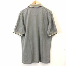 A2254-F-N◆ ashworth アシュワース 半袖ポロシャツ Tシャツ カットソー ◆ ポリエステル100 ベージュ 古着 メンズ 春夏_画像6