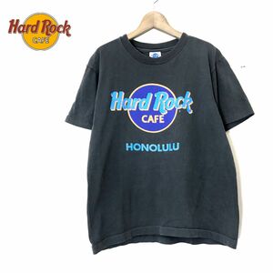 A2274-N◆old◆UAS製◆ HardRockCafe ハードロックカフェ 半袖Tシャツ カットソー ロゴ プリント ◆sizeS ブラック 黒 コットン100