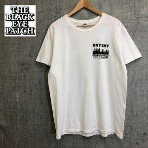 A2007-F◆ THE BLACK EYE PATCH ザブラックアイパッチ 半袖Tシャツ カットソー ◆ sizeL コットン ホワイト 古着 メンズ 春夏