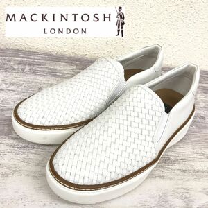 A2016-R*MACKINTOSH LONDON Macintosh London thickness bottom slip-on shoes * size 23 lady's women's shoes mesh white 