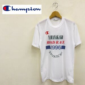 A1924-R-N◆Champion チャンピオン 山中湖ロードレース 1996 半袖Tシャツ◆サイズM レディース メンズ ユニセックス ホワイト ウェア