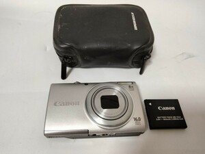 1円スタート！動作品　Canon PowerShot　A4000IS PC1730　コンパクトデジタルカメラ デジカメ キャノン パワーショット シルバー