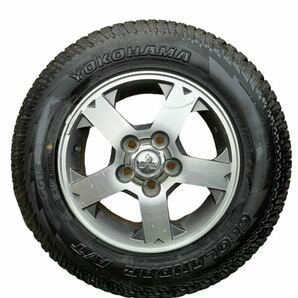 【E-Parts】【1380】タイヤホイール ４本 YOKOHAMA GEOLANDER 175/80R15 MITSUBISHI 三菱 15インチ 5.5J 5穴 PCD114.3 の画像1