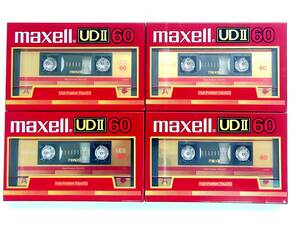 新品maxell/マクセル/UDⅡ60分4本ハイポジションカセットテープ