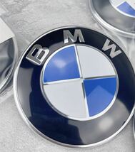 BMWエンブレム BMW カーボン　ボンネットエンブレム82mm 2点セット_画像2