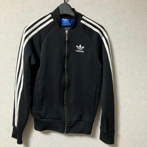 adidasトラックジャケット ジャージ ブラック トラックトップ