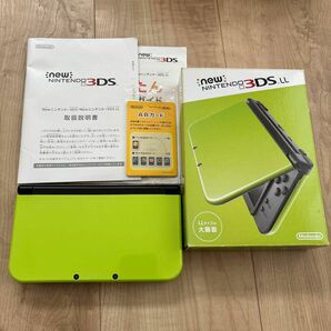 ニンテンドー New 3DSLL ライム×ブラック　中古品　少難あり