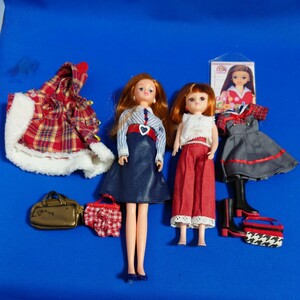 タカラ リカちゃん人形 レトロ 2体セット　服　バッグ　靴等 人形 TAKARA