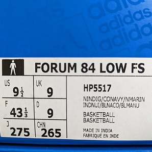 新品 アディダス フォーラム 84 ロー FS 27.5cm adidas FORUM 84 LOW FSの画像7