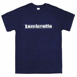 [Mサイズ]Lambretta（ランブレッタ）スクーター Mods モッズ SKA スカ ロゴTシャツ ネイビー