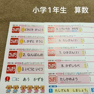 (日)小学1年生　算数　カラーテスト