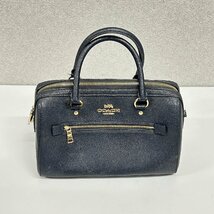 【31】1円～ コーチ COACH バッグ F79946 ブラック ハンドバッグ ミニボストン ブラック ジャンク品_画像1