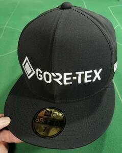 □ニューエラ GORE-TEX コラボ 防水 GORE-TEXロゴ刺繍 59FIFTY キャップ ブラック 59.6cm 美品!!!□