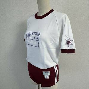 ★入手不可能品★I31小学校指定体操服・女子色デカゼッケン体育着・エンジ色・サイズL★マイナーチェンジ前の体操服★の画像7