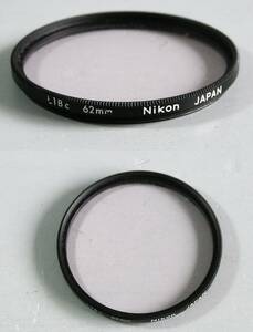NIKON　(545－1)　 中古・レンズフィルタ　62㎜　L1Bc（レンズ保護兼用、紫外線吸収）　ニコン