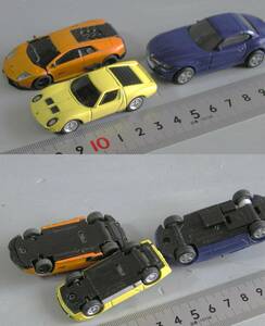 各社　3両（箱なし）、プルバック、縮尺1/60程度　車種BMW、lamborghini　（28)