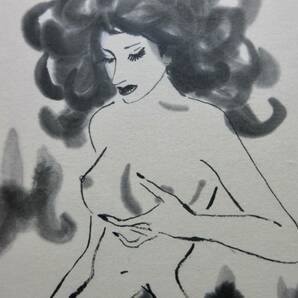 高沢圭一 真作保証・サイン 1976年 裸婦・美人画・肉筆画・YATAYA額の画像4