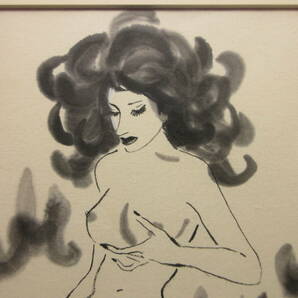 高沢圭一 真作保証・サイン 1976年 裸婦・美人画・肉筆画・YATAYA額の画像8