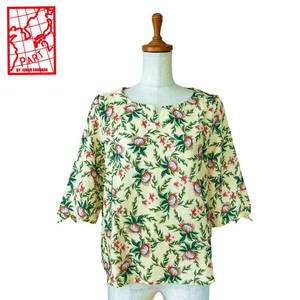 [PART2]5 minute sleeve pull over / cuffs ribbon / floral print /9 number * Junko Shimada 