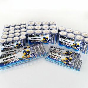 【新品】1円 使用期限 2029年 Panasonic パナソニック EVOLTA NEO エボルタ ネオ アルカリ電池 単1 単2 単3 単4 まとめ 計58本 MA463の画像1