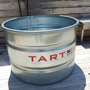 【☆直接引取限定☆】TARTER ターター 105ガロン GALVWATER TANK ラウンド ウルトラ スチール タンク サウナ風呂 水風呂 1円スタート MA540