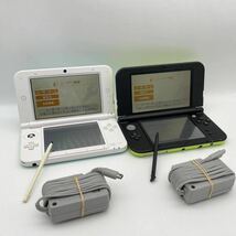 送料無料！◆ Nintendo 3DS 2台まとめて ◆ 任天堂 RED-001／SPR-001 初期化済み _画像1