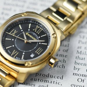 最後1本 新品1円 ウエンガーWENGER黄金のスイス製時計 100m防水 視認性高くシンプルで飽きの来ないデザインSWISS MILITARY ボーイズ 腕時計の画像10