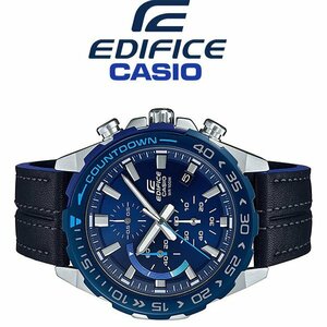  new goods 1 jpy Casio reimport EDIFICE Manufacturers complete sale . hard-to-find 100m waterproof chronograph backspin prevention bezel not yet sale in Japan CASIO unused men's Casio wristwatch 