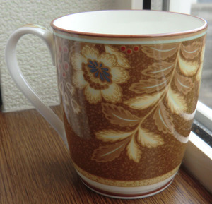 マグカップ　ノリタケ　Noritake◆2個セット　LEGEND IN BLUE BROWN アンティーク　レトロ