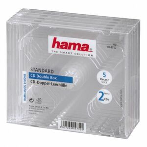  бесплатная доставка Hama Standard CD Double BOX кейс двойной box 