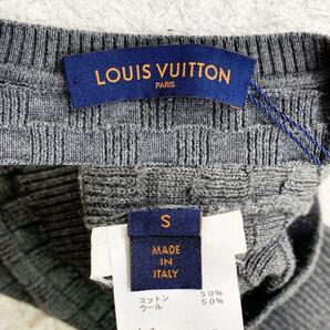 1円☆ルイヴィトン【タグ付！】 Louis Vuitton 19AW ダミエ クールネック セーター メンズ ハイブランドの画像3