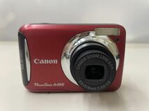 AR☆ 動作確認済み Canon Power Shot A495 PC1470 レッド コンパクトデジタルカメラ キャノン デジタルカメラ パワーショット _画像1