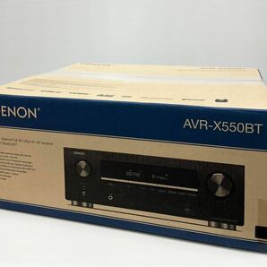 DK◆ 未使用品 Denon デノン AVR-X550BT AVレシーバー 2022年購入 5.2ch Dolby TrueHD/DTS:HD/Master Audio対応 エントリークラス ブラックの画像1