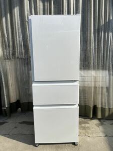 DK☆ 通電確認済 直接引き取り大歓迎 MITSUBISHI 三菱 ノンフロン冷凍冷蔵庫 MR-C33G-W1 形 330L 2022年製 ホワイト 3ドア 右開き 冷蔵庫 