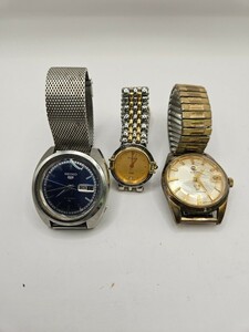 送料無料 稼働品 ラドー ゴールデンホース デイト ラウンド 11674 手巻き メンズ 腕時計 RADO SEIKO5 5126-7020 BULOVA 稼働品 ３点まとめ