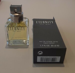 【現状品】Calvin Klein ETERNITY for men オーデコロン 1.7 FL OZ 50ml エタニティ フォーメン オードゥトワレ