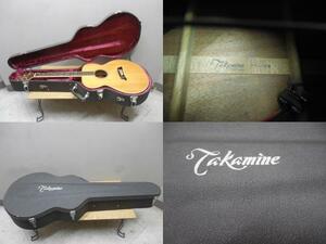 TAKAMINE・タカミネ・ビンテージ・エレアコギター・PT-105・専用ハードケース　/　メンテナンス要・現状部品取り・ジャンク品扱いにて