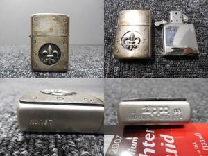 Zippo・ライター・ビンテージ・ユリ紋章 / 刻印 ・ J 03・2003年頃