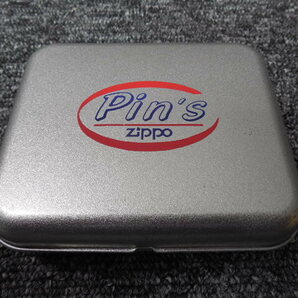 Zippo・ライター・ビンテージ・Pin`s・ピンバッチ・Zippo ロゴ・1980-TRADEMARK (未使用品・缶ケース) / 刻印 ・E XI・1995年頃の画像3