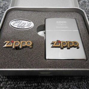 Zippo・ライター・ビンテージ・Pin`s・ピンバッチ・Zippo ロゴ・1980-TRADEMARK (未使用品・缶ケース) / 刻印 ・E XI・1995年頃の画像4