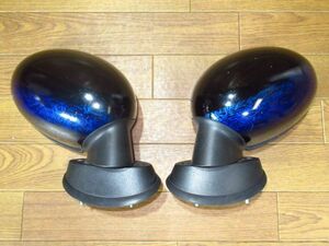 R56 series BMW Mini MINI original door mirror left right set own painting black / blue 