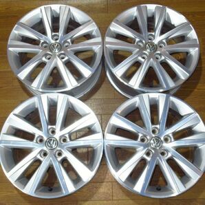 VWフォルクスワーゲン6R系POLOポロ純正 6J-15 off+40 pcd100/5H 品番：6R0601025BE １５インチアルミホイール４本の画像1