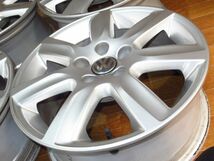 VWフォルクスワーゲン6R系ポロPOLO純正 6J-15 off+40 pcd100/5H 品番：6R0601025L １５インチアルミホイール４本_画像8