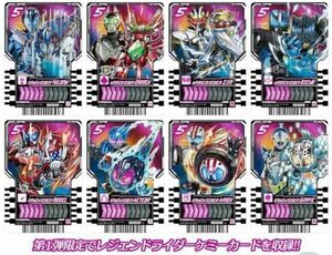 仮面ライダーガッチャードライドケミートレカレジェンドライダー8種