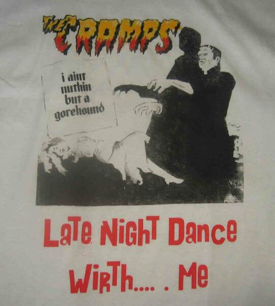 The CRAMPS　クランプス　【フランケン・シュタイン】　白Tシャツ　◆　M・L・2L　3L　の4サイズあり