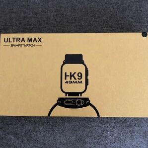 【即納】最新型 新品 スマートウォッチ HK9 ULTRA MAX ゴールド 2.19インチ 健康管理 音楽 スポーツ 防水 血中酸素 Android iPhone対応③の画像2