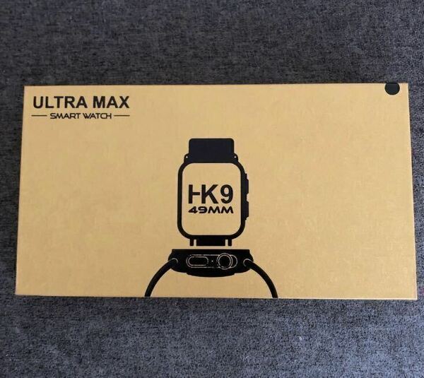 【数量限定】最新型 新品 スマートウォッチ HK9 ULTRA MAX シルバー 2.19インチ 健康管理 音楽 スポーツ 防水 血中酸素 Android iPhone対応