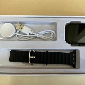 【即納】最新型 新品 スマートウォッチ T10 ULTRA 黒 腕時計 ラバー ベルト Bluetooth 通話機能付き 健康管理 スポーツ Android iPhone対応の画像2