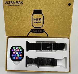 [1 иен ] новейшая модель новый товар смарт-часы HK9 ULTRA MAX чёрный 2.19 дюймовый здоровье управление музыка спорт водонепроницаемый . средний кислород Android iPhone соответствует 